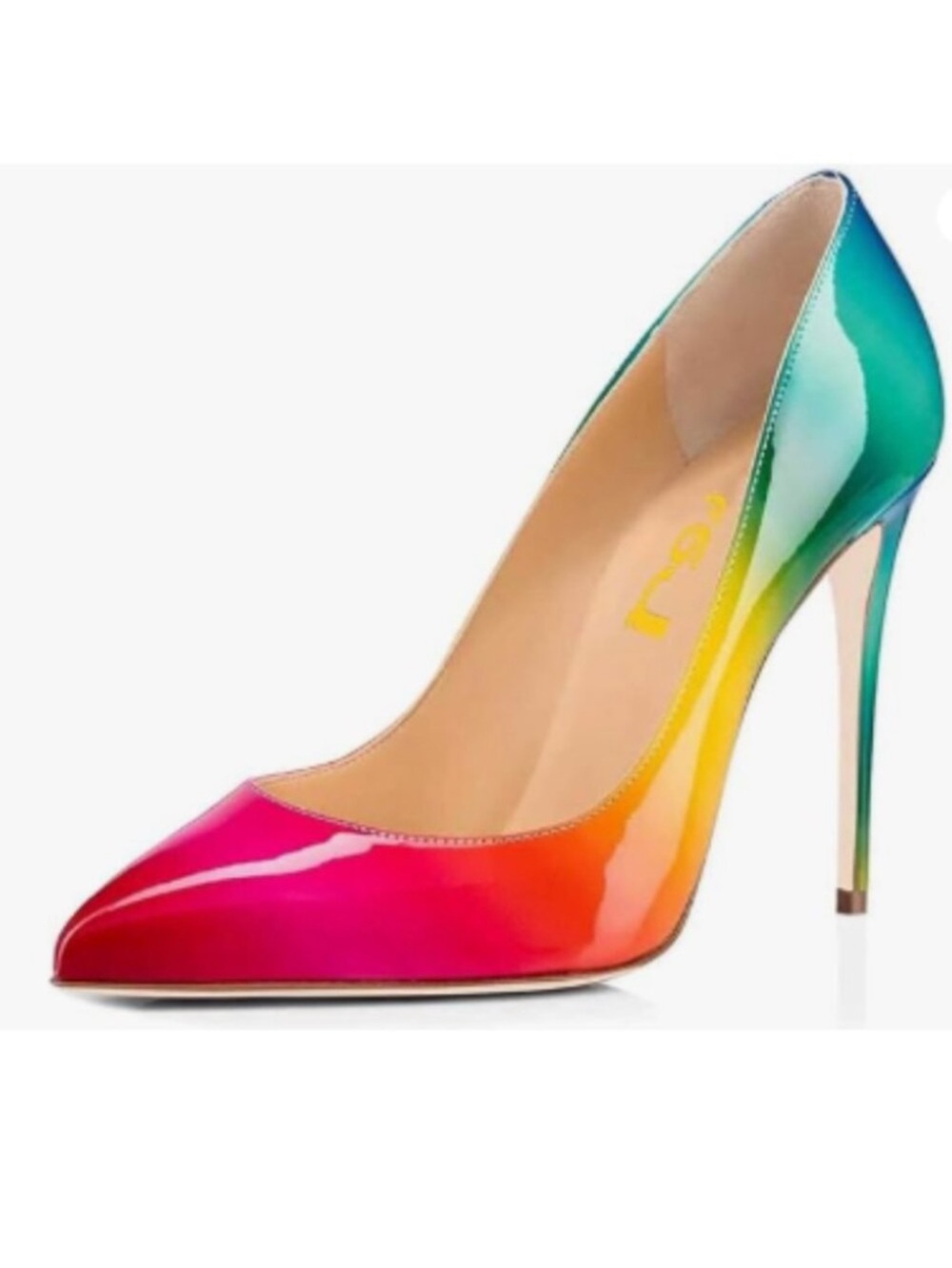 FSJ Rainbow Ombre Stiletto Heels Size 7
